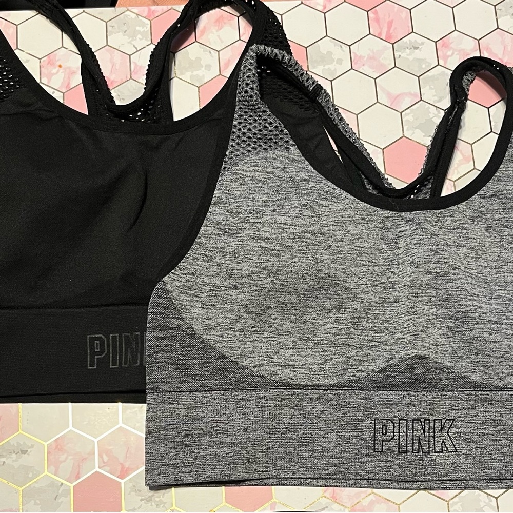 PINK seamless lightly lined Sports Bra 2 for $10